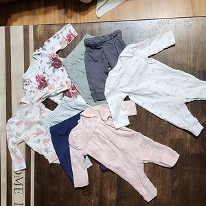 Newborn Girls 8 piece Lot